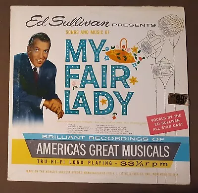 Ed Sullivan Presents Songs And Music Of My Fair Lady 33rpm VINYL LP Record • $2.95