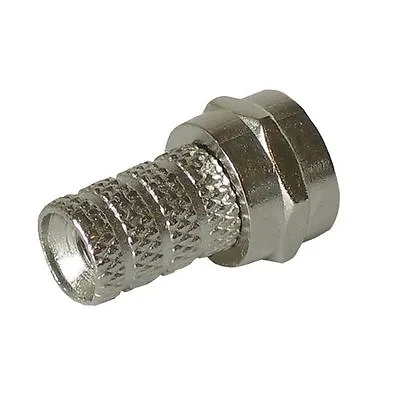 Pack 10 F Plug F Connector Screw On Thinner CT63   Shotgun  Satellite  Cable  • £3.76