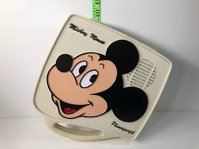 Mickey Mouse Phonograph Battery Powered Record Player Vintage 1980's - Used • $39.99