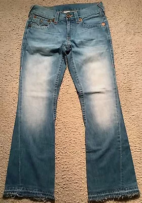 True Religion Joey Blue Jeans Great Shape  Sz30 (32x33) Flap Pockets Rare!!!!!! • $54.99