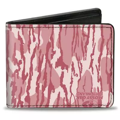 Buckle Down Mossy Oak Bottomland Camo Pinks Vegan Leather Wallet • $16.49