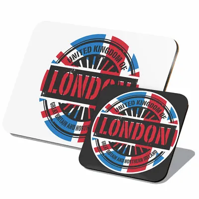 1x Cork Placemat & Coaster Set - London England UK Union Jack Flag #6026 • £14.99