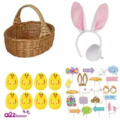 £16.99 • Buy Childs Easter Egg Hunt Set:- 1 X Basket, Bunny Ears & Tail, Signs & Egg Capsules