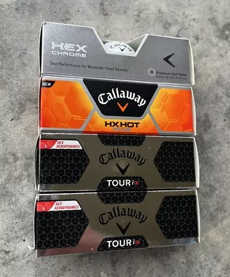 NEW Callaway Golf Balls Tour I(z) HX Hot Hex Chrome Aerodynamic 1 Dozen 12 LOT • $24.95