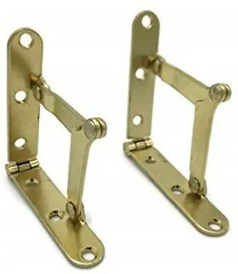 Brass Plated Drop Front Desk Hinge - 2 PC/Pack | HB-70 • $25.99