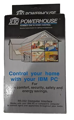 $79 • Buy X-10 Powerhouse Home Control Automation Interface RS-232 White For IBM PC