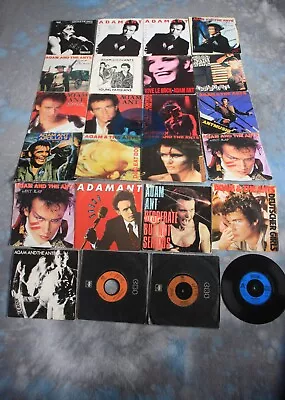 24 - 45 Inch Adam Ant & Adam & The Ants Vinyl Singles • £166