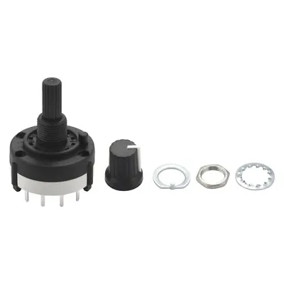 3P4T 3 Pole 4 Position Single Band Selector Rotary Switch W Knob M2P2 • $6.17