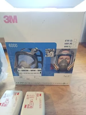 3M Full Face Respirator 6800 With 3 Sets Of Filters 6035 • $140