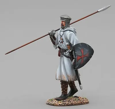 Thomas Gunn Medieval Knight Med004b Crusader With Spear Up Black Shield • $63