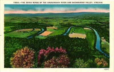 Vintage Postcard- THE SEVEN BENDS OF THE SHENANDOAH RIVER SHENANDOA Early 1900s • $8.95