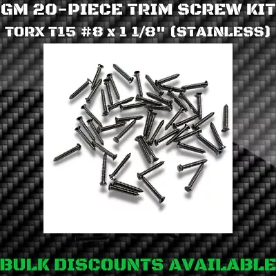 1970-1981 Firebird Trans Am Front Bumper Grille Screws Stainless Steel NOS GM • $14.96