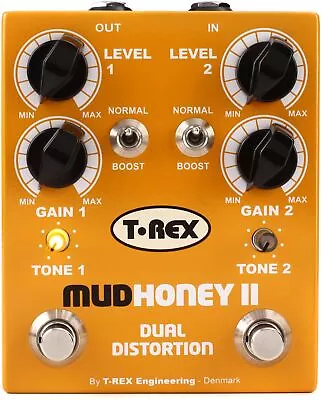 T-Rex Mudhoney II Twin-channel Distortion Pedal • $165