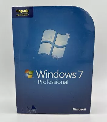Microsoft Windows 7 Professional Upgrade 32 & 64 Bit DVDs =RETAIL BOX= • $89.95