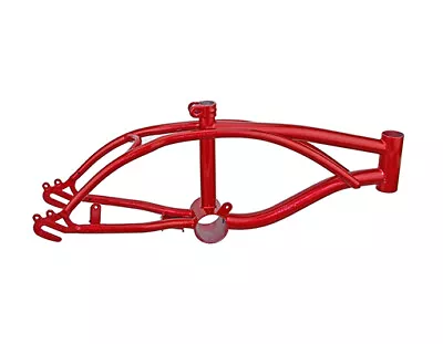 Vintage Lowrider 12  Steel Bicycle Frame Metallic/red. • $77.79