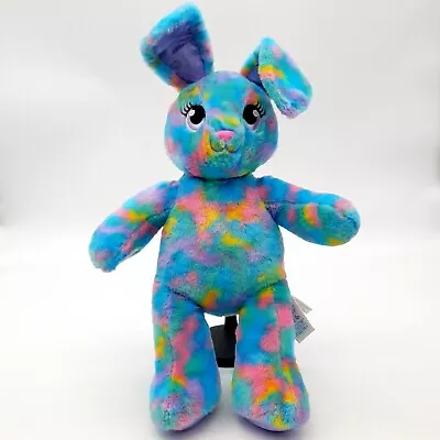 Blue Rainbow Bunny Rabbit Build A Bear BAB Stamped Plush Soft Toy - VIDEO • £9.99