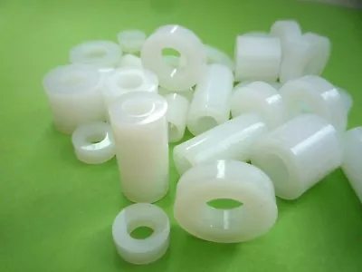 £20.69 • Buy M3,M4,M5,M6,M8,M10, WHITE NYLON(Plastic) SPACER STANDOFF THICK Round Washers    