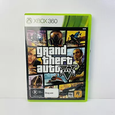 GTA Grand Theft Auto V 5 W/ Map & Manual - Xbox 360 Game (Missing Install Disc) • $8.90