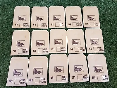 15x Vintage Paper Money Bags The State Savings Bank Of Victoria  • $20