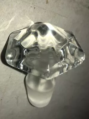 Beautiful Thick Clear Glass 2.5x2” Male Large Diamond Decanter Stopper • $7.99