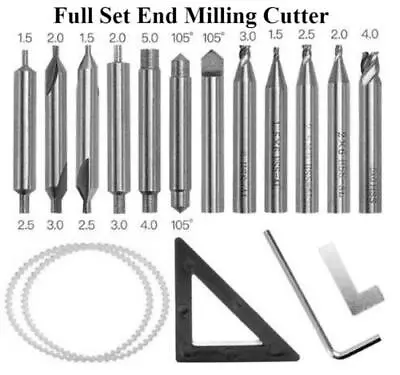 $15.98 • Buy Full Set End Mills Cutter For All Vertical Key Copy Cutting Duplicating Machine