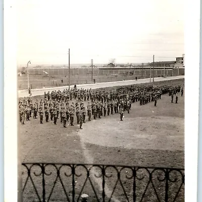 C1940s USMC Marines Formation Real Photo Soldier Service WWII Army Hickam C47 • $22.50