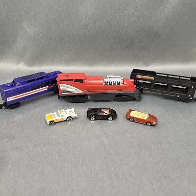 1998 Hot Wheels Deluxe World Train Set NEW But NOT Complete Cars Stickers • $89.95