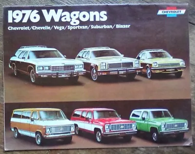 1976 Chevrolet Station Wagon Brochure Impala Caprice Chevelle Malibu Vega Blazer • $5