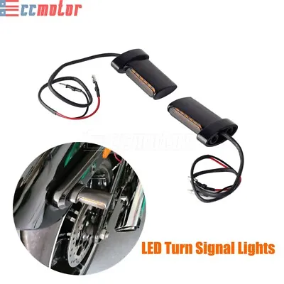 Mini Rear LED Turn Signal Lights Indicator For Harley Dyna Sportster XL 883 1200 • $19.99