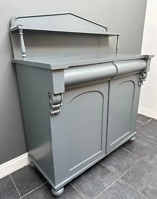 £120 • Buy Stunning French Dresser, Sideboard Cabinet Cupboard. Painted F&B Downpipe