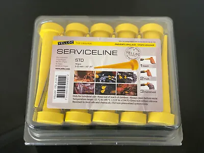 £37.50 • Buy Yelloc Plug Yellow Hydraulic Bung Hose Plug Hydraulic Blank Standard Bulk Pack