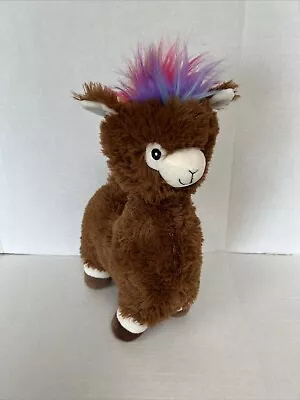Fiesta Mohawk Llama Alpaca Rainbow Pink Purple Hair Plush Stuffed Animal • $6.99