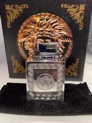 Vintage Gianni Versace Sterling Silver Medusa Table Lighter With Box • $450