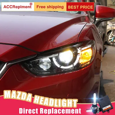 2Pcs For Mazda 6 Headlights Assembly Bi-xenon Lens Projector LED DRL 2014-2015 • $594.15