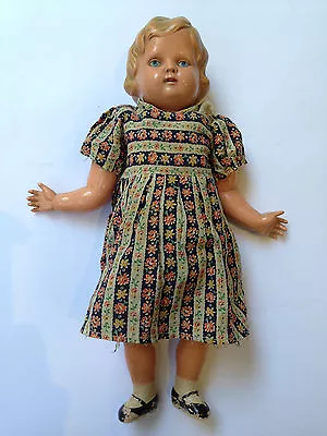 ANTIQUE VINIL RARE OLD VINTAGE TOY 1900's CELLULOID MINERVA GERMAN DOLL 27/28  • $199.90