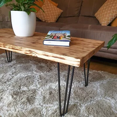 Homemade Rustic Coffee Table | Farmhouse Coffee Table | Coffee Table | Hairpin • £108