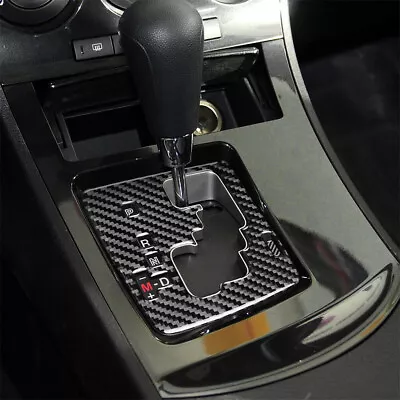 Carbon Fiber Center Console Gear Shift Panel Cover For Mazda 3 Axela 10-13 LHD • $13.90