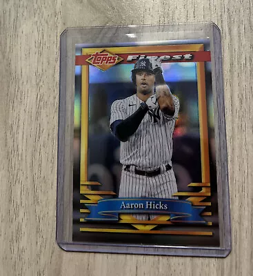 Aaron Hicks 2021 Topps Finest Flashbacks Refractor 187 New York Yankees  • $5.99