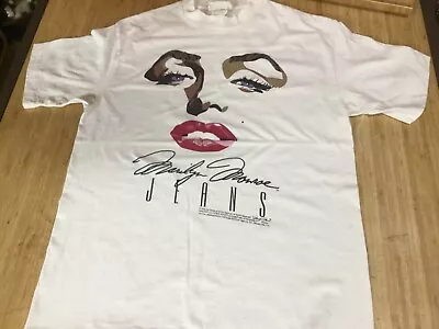 Vintage 1995 Marilyn Monroe Jeans T-Shirt Single Stitch Large • $30