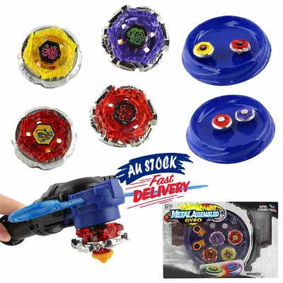 4D Grip Fusion Fight Launcher Set Burst Metal Master Beyblade Stadium Rare • $19.58