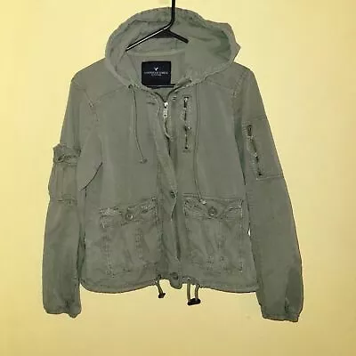American Eagle Men's Army Green Utility Jacket Small • $32.50