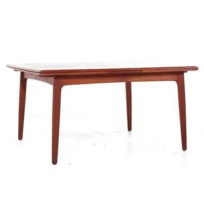 Arne Vodder Mid Century Danish Teak Hidden Leaf Dining Table • $4347