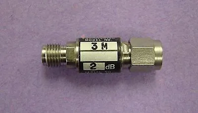 Weinschel 3M-2 Fixed Attenuator 2dB DC-12.4GHz 2W SMA • $13.99