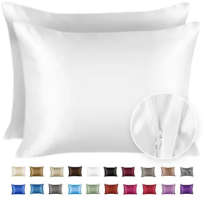 Luxury Satin Pillowcase For Hair And Skin - Satin Pillowcase With Zipper • $11.99
