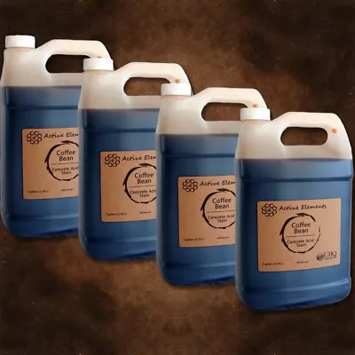 Acid Stain For Concrete Pack Of 4 Bulk Lot 10 Stain Colors Available  • $203.95