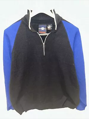 Men's Laundromat 1/4 Zip Sweater XL Blue Two-Tone • $19