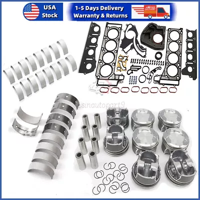 M278 Engine Gaskets Seals Kit W/ Pistons Set A2780302317 For Mercedes-Benz W222 • $254