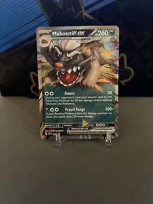 Pokémon TCG Mabosstiff Ex SVP 086 Scarlet & Violet Black Star Promo NM/M • $3.99