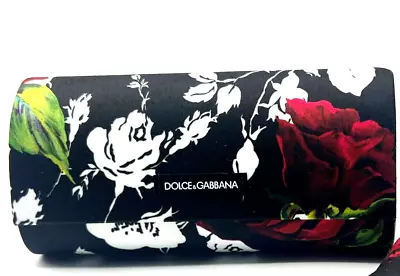 Dolce Gabbana Authentic Sunglasses Flower Print Black Magnetic Case • $24.88