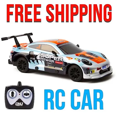 £12.99 • Buy RC Car Remote Control Car CMJ Toy Orange 2.4ghz 1:24 Scale 8kph Fast Kids Toys